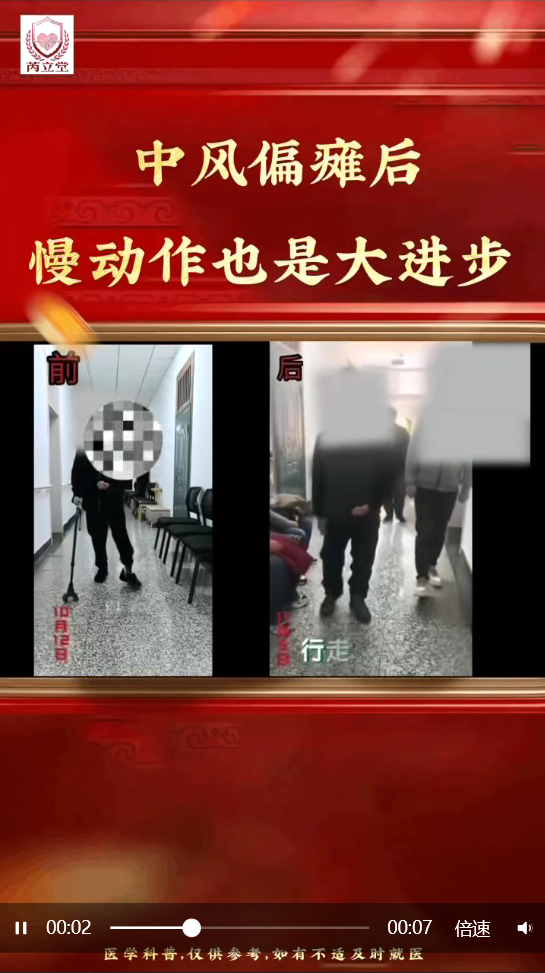 芮立堂特色针药调节中风后遗症